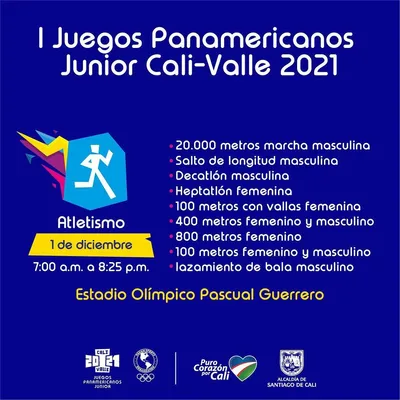 Atletismo todos - I Juegos Panamericanos Junior Cali - Valle 2021
