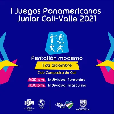 Pentatlón Moderno - I Juegos Panamericanos Junior Cali - Valle 2021