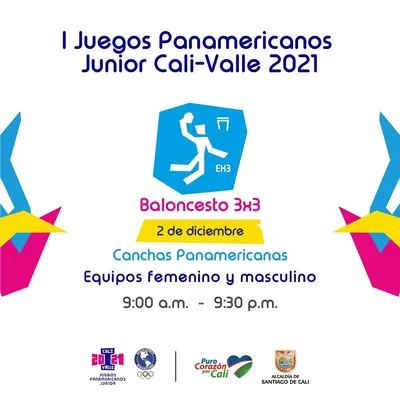 Baloncesto 3x3 todos - I Juegos Panamericanos Junior Cali - Valle 2021