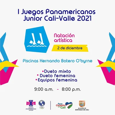 Natación Artística - I Juegos Panamericanos Junior Cali - Valle 2021