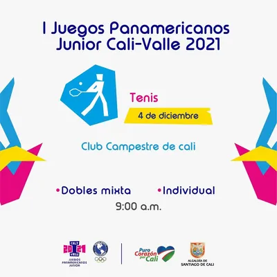 Tenis todos - I Juegos Panamericanos Junior Cali - Valle 2021