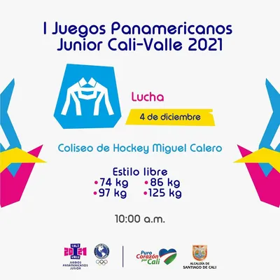 Lucha Todos - I Juegos Panamericanos Junior Cali - Valle 2021