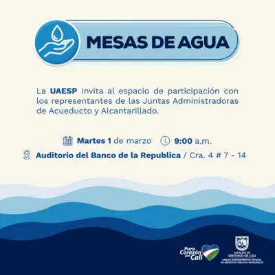 Mesa de agua 
