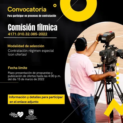 Convocatoria Comisión FIlmica