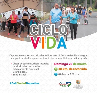 Ciclovida -  Clases de spining, aerorumba, entrenamiento funcional, cardio box