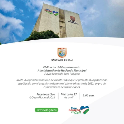 Primera actividad de rendición de cuentas de Hacienda - 2022