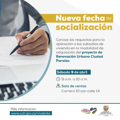 Socialización Subsidio Proyecto de Vivienda Ciudad Paraíso