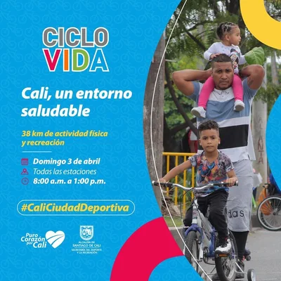 Ciclovida -  Cali , un entorno saludable