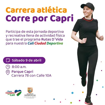 Carrera atlética corre por Capri