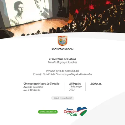 Acto de posesión del Consejo Distrital de Cinematografía y Audiovisuales