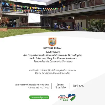 Ruta de innovación en el marco del cumpleaños número 486 de fundación de Santiago de Cali