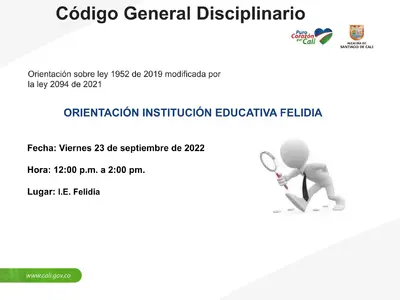 Invitación a la conferencia sobre Código General Disciplinario