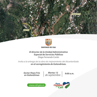 Entrega de obra de mejoramiento del alcantarillado_ Golondrinas