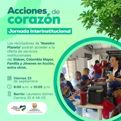 Jornada interinstitucional de servicios para los recicladores