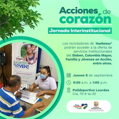 Jornada interinstitucional de servicios para los recicladores