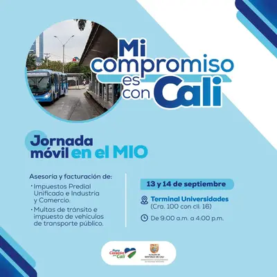 Jornada Móvil en el MIO - Facturación y asesoría en impuestos y multas de tránsito