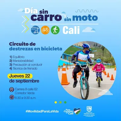 Día sin carro y sin moto - Circuito de destrezas en bicicleta