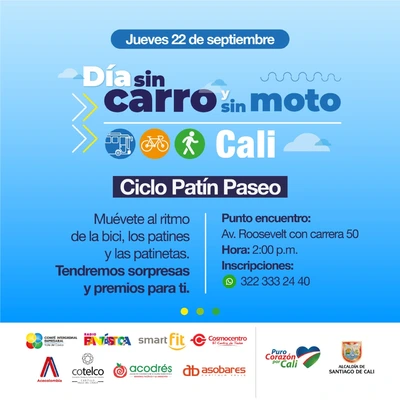 Día sin carro y sin moto - Ciclo Patín Paseo