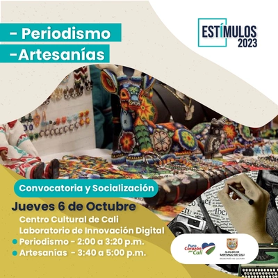 Estímulos 2023 - Periodismo - Artesanías