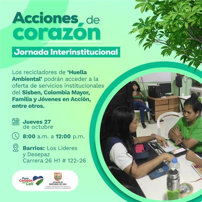 Jornada interinstitucional de servicios para los recicladores