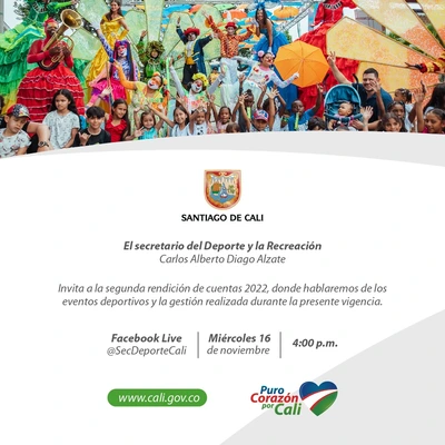 Segunda rendición de cuentas de la Secretaría del Deporte y la Recreación