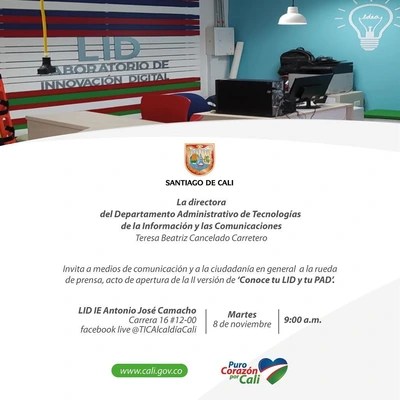 Rueda de prensa apertura de la II Versión Conoce tu LID y tu PAD