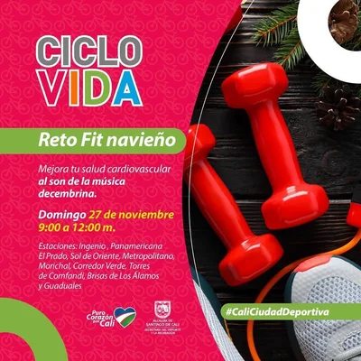 Ciclovida Reto Fit navideño 