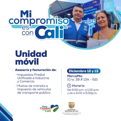MercaMío / Unidad Móvil - Facturación y asesoría en impuestos y multas de tránsito