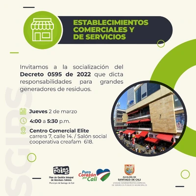 Capacitación en SGIRS para Establecimientos Comerciales y de Servicios