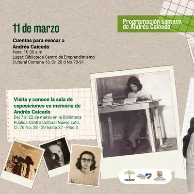 Programación semana de Andrés Caicedo