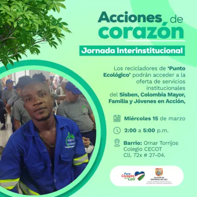Jornada interinstitucional de servicios para los recicladores de Punto Ecológico