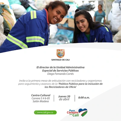 Mesa de articulación de la Política Pública para la inclusión de los Recicladores de Oficio