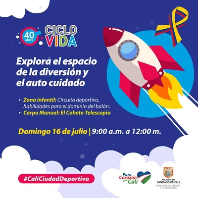 Ciclovida -40 años- Explora el espacio de la diversión y el auto cuidado