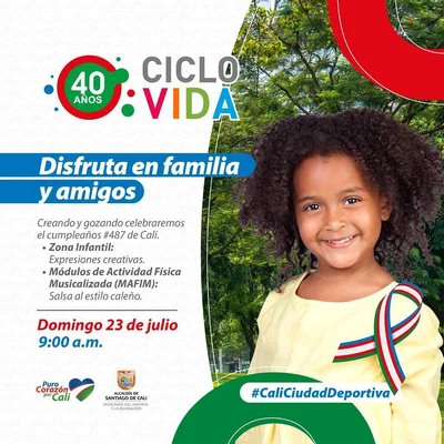 Ciclovida -40 años- Cumpleaños #487 de Cali