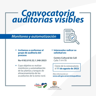 Convocatoria de Auditorias Visibles 