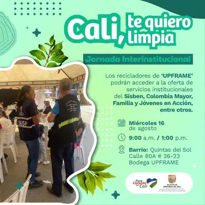 Jornada interinstitucional de servicios para los recicladores UPFRAME