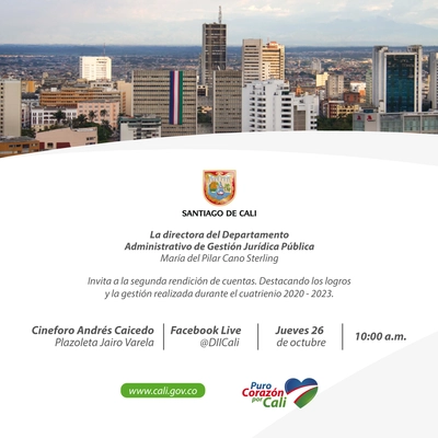 Segunda Jornada de Rendición de Cuentas del Departamento Administrativo de Gestión Jurídica Publica