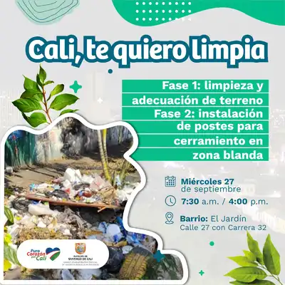 Jornada de limpieza y recuperación del espacio público barrio El Jardín