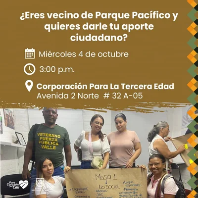 Convocatoria "Apropiandonos de Parque Pacífico