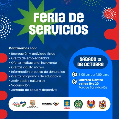 Invitación feria de servicios Secretaria de Seguridad y Justicia