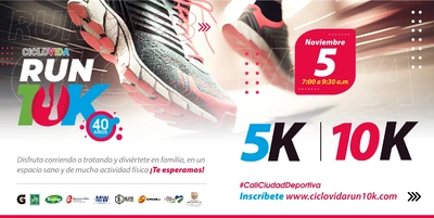 Ciclovida Run 5K y 10K -40 años-