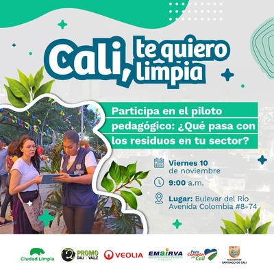 Piloto pedagógico ´Cali, te quiero limpia´