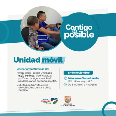 MercaMío Ciudad Jardín / Jornada Móvil - Facturación y asesoría en impuestos y multas de tránsito
