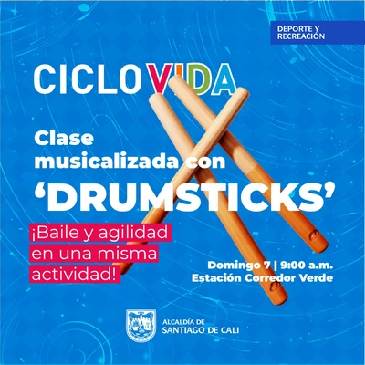 Clase musicalizada con DRUMSTICKS - Ciclovida