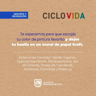 Tu huella es una obra de arte - Ciclovida