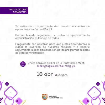Encuentro de aprendizaje en control social