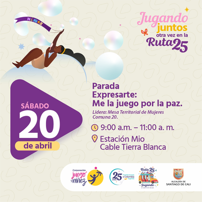 Parada Expresarte: Me la juego por la paz.