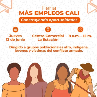 Feria MÁS EMPLEOS CALI Construyendo oportunidades