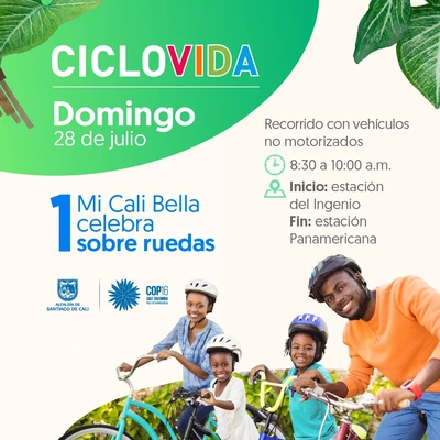 Ciclovida - Mi Cali Bella celebra sobre ruedas
