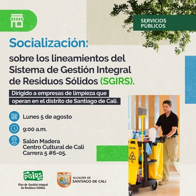 Socialización sobre el Sistema de Gestión Integral de Residuos Sólidos (SGIRS)
